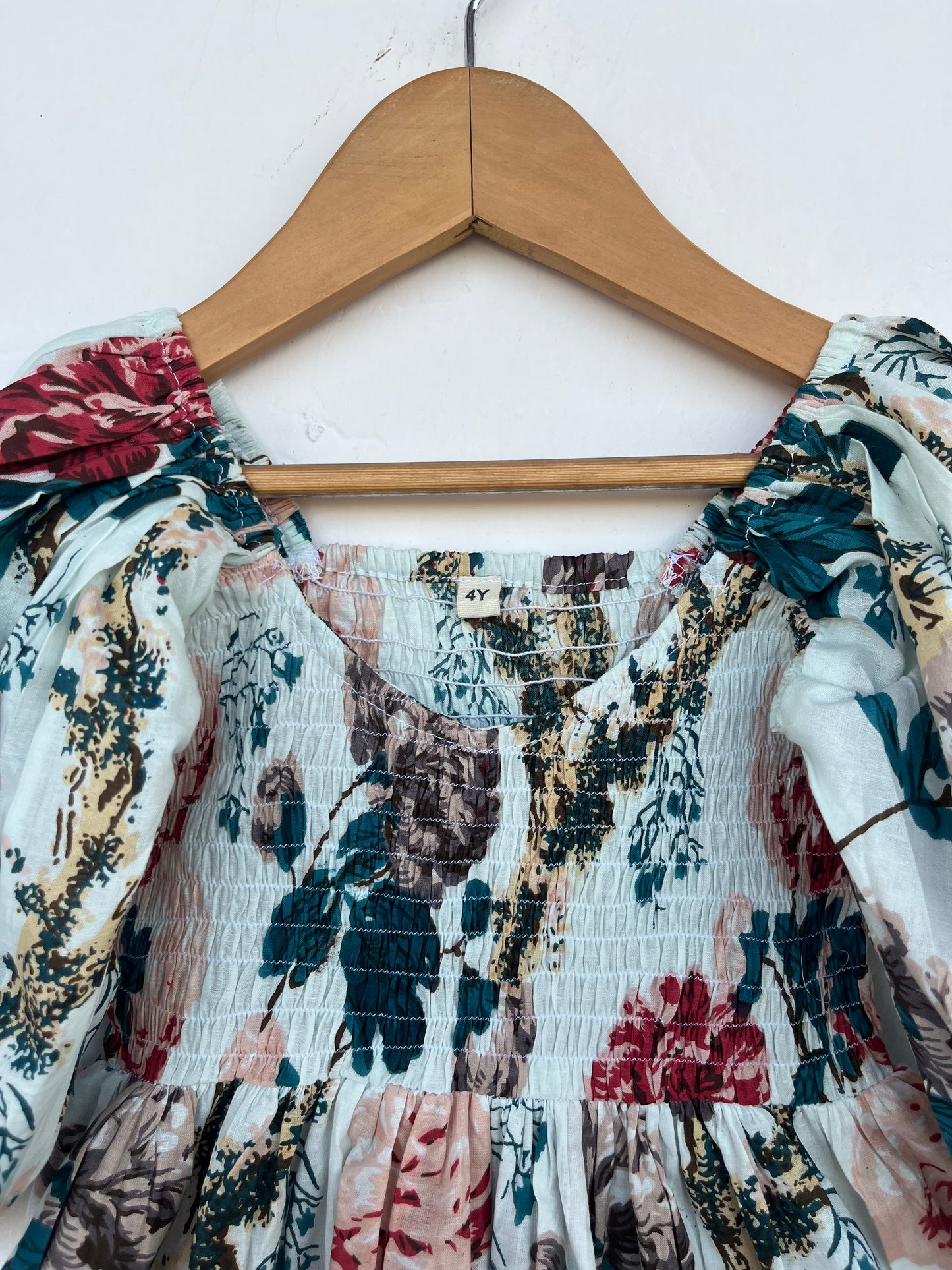Kids Cotton Floral Maxi Dress | Summer Lightweight Kid Dress