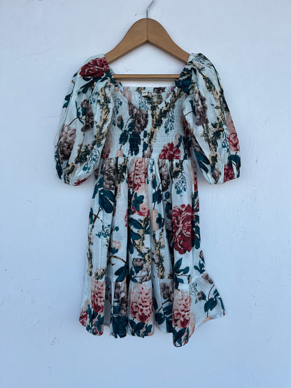 Kids Cotton Floral Maxi Dress | Summer Lightweight Kid Dress