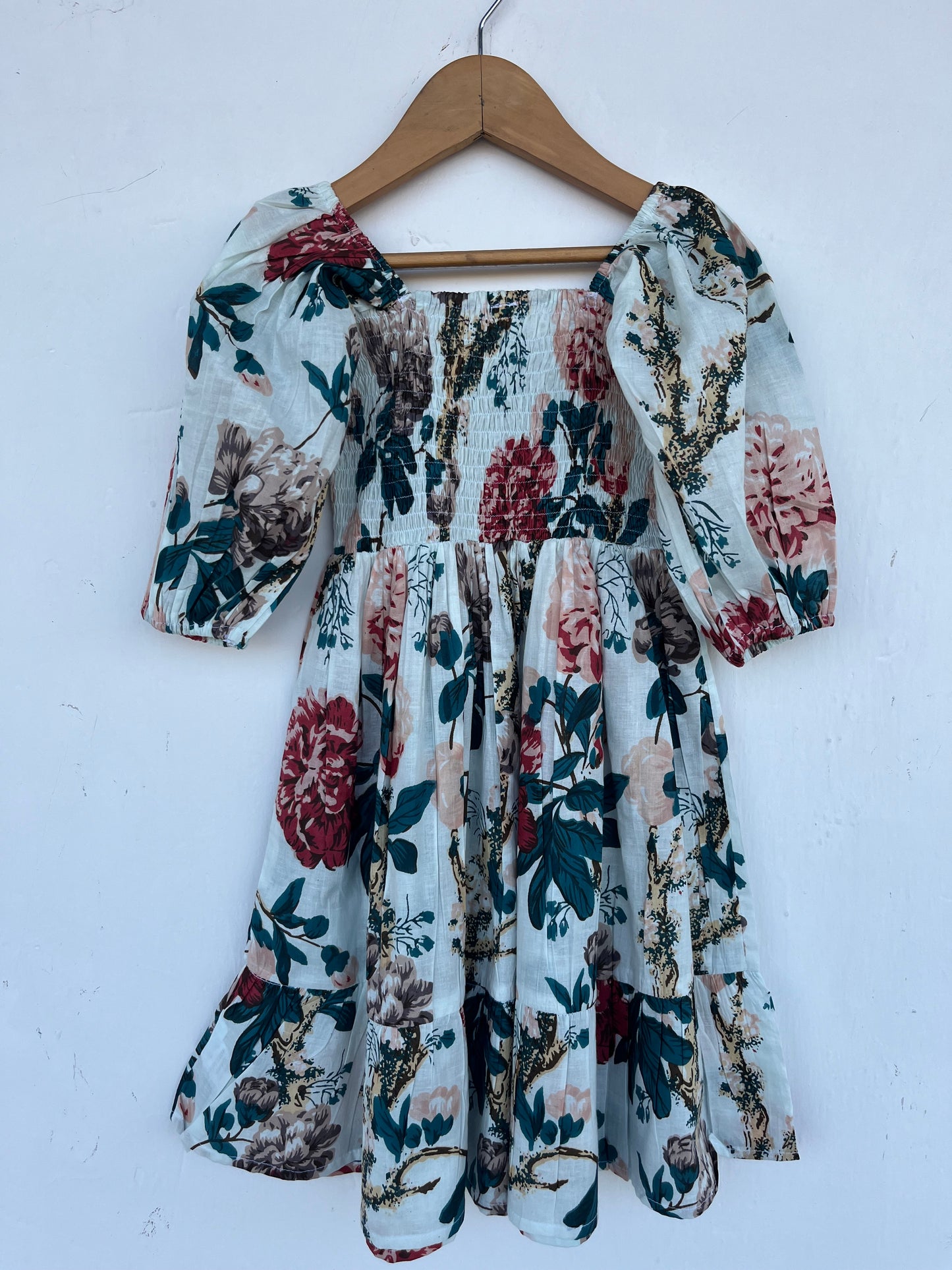 Kids Cotton Floral Maxi Dress | Summer Lightweight Kid Dress