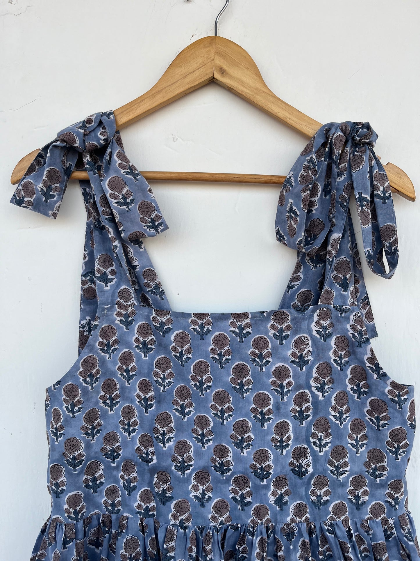 Boho Tie Strap Floral Summer Dress | Womens Vacation Outfit | Printed Sundress