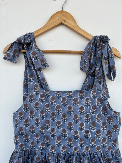 Boho Tie Strap Floral Summer Dress | Womens Vacation Outfit | Printed Sundress