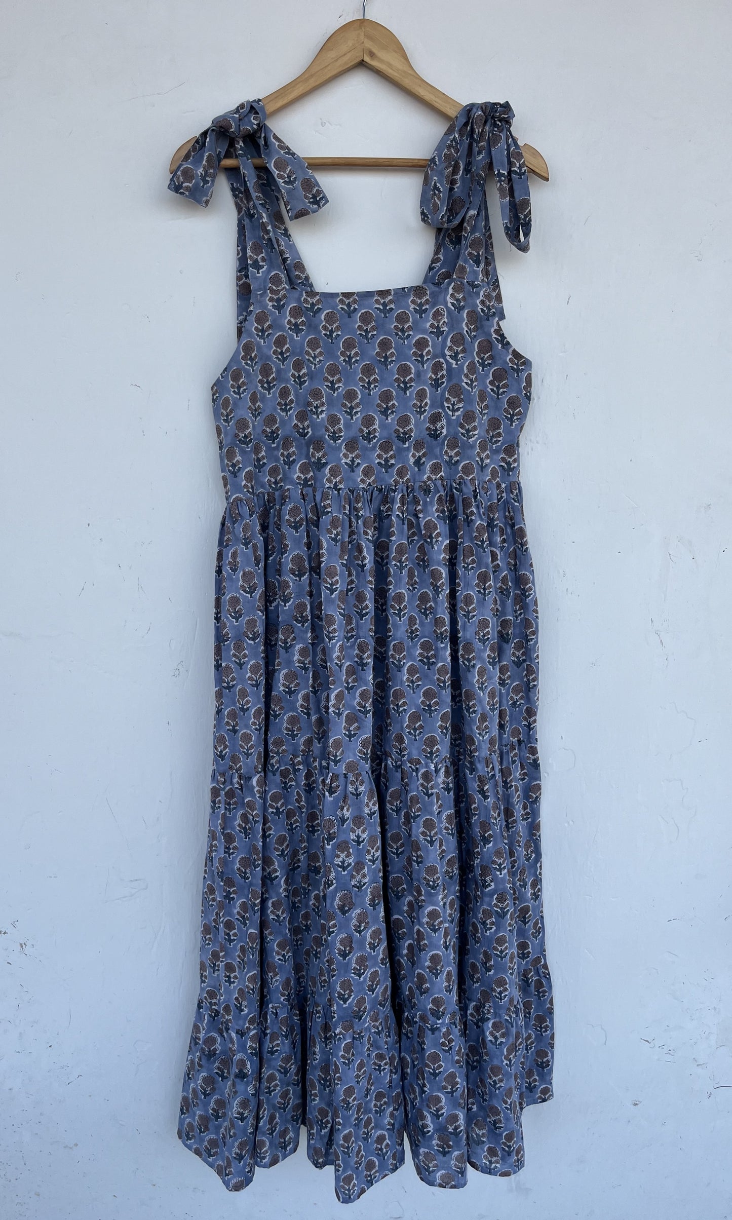 Boho Tie Strap Floral Summer Dress | Womens Vacation Outfit | Printed Sundress