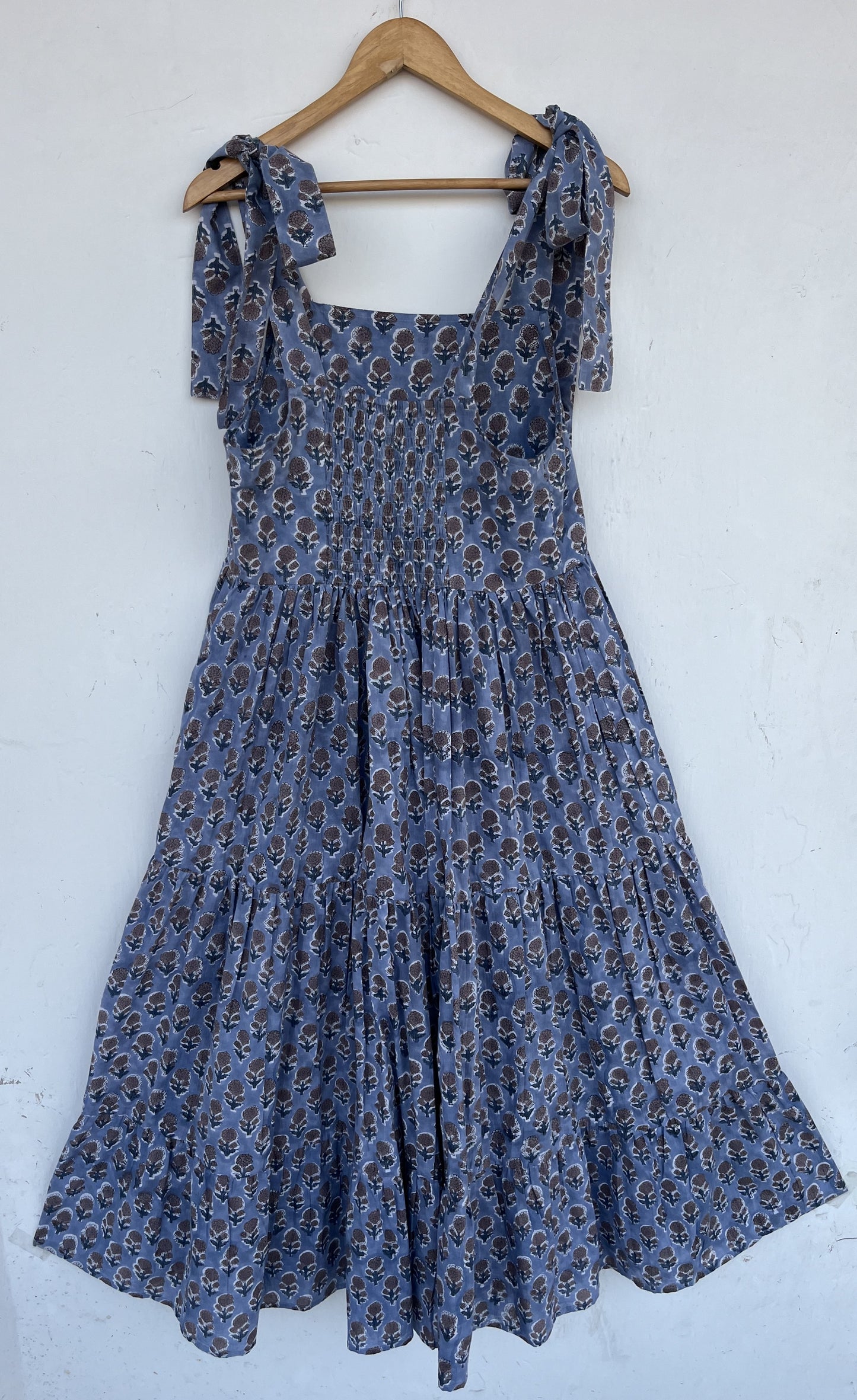 Boho Tie Strap Floral Summer Dress | Womens Vacation Outfit | Printed Sundress