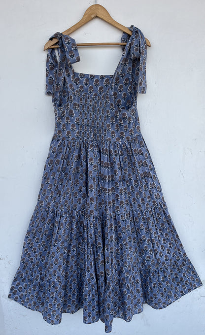Boho Tie Strap Floral Summer Dress | Womens Vacation Outfit | Printed Sundress