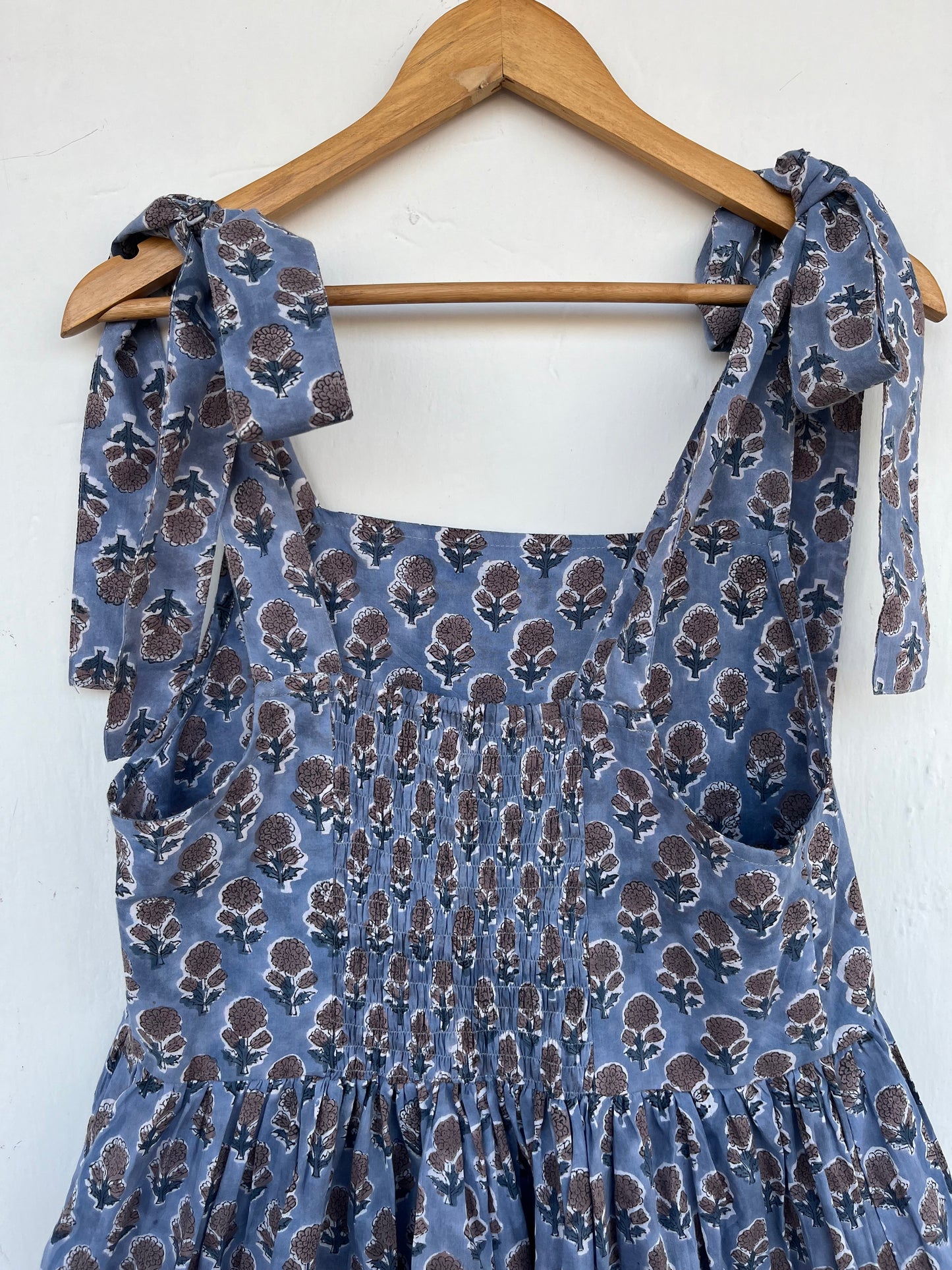 Boho Tie Strap Floral Summer Dress | Womens Vacation Outfit | Printed Sundress