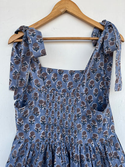 Boho Tie Strap Floral Summer Dress | Womens Vacation Outfit | Printed Sundress