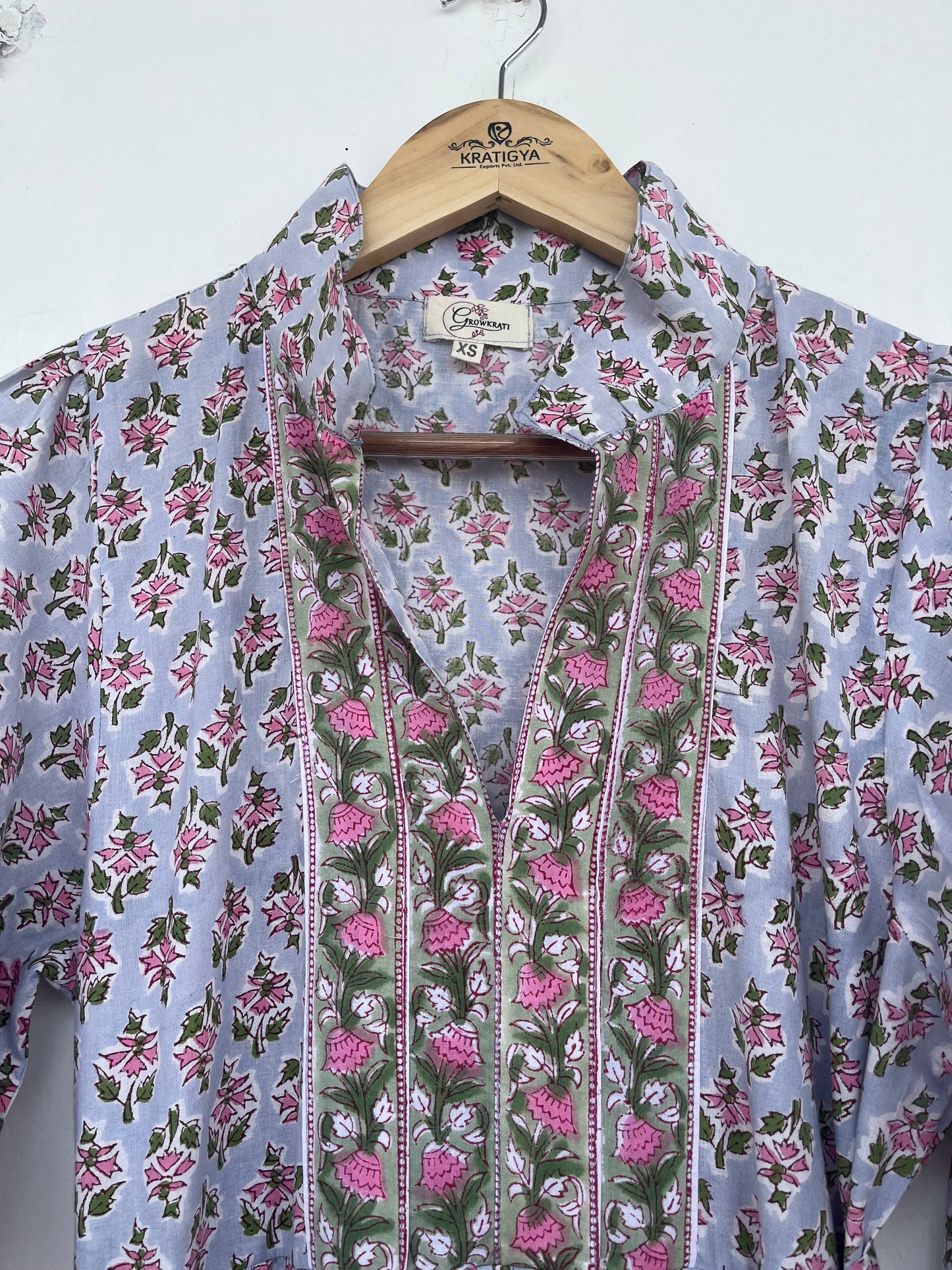 V-Neck Long Sleeve Tiered Boho Casual Floral Dress with Waist Tie