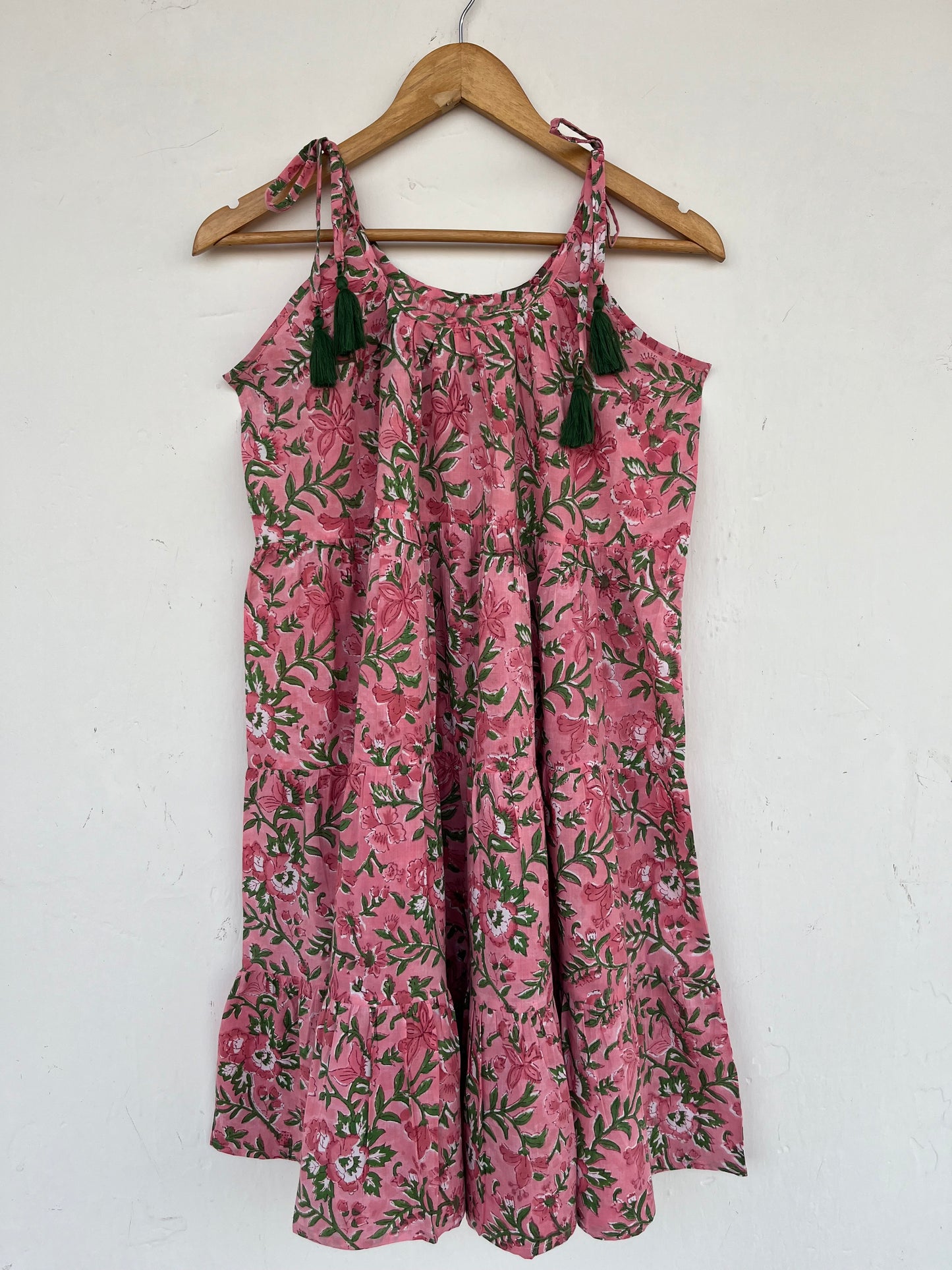 Pink Floral Kids Strap Dress | Beach Dress Girls | Boho Toddler Dresses