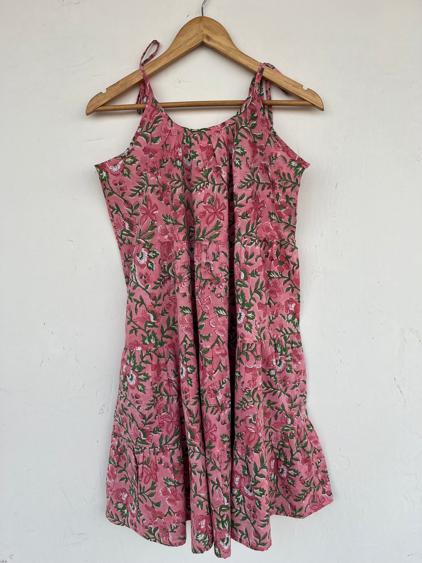 Pink Floral Kids Strap Dress | Beach Dress Girls | Boho Toddler Dresses