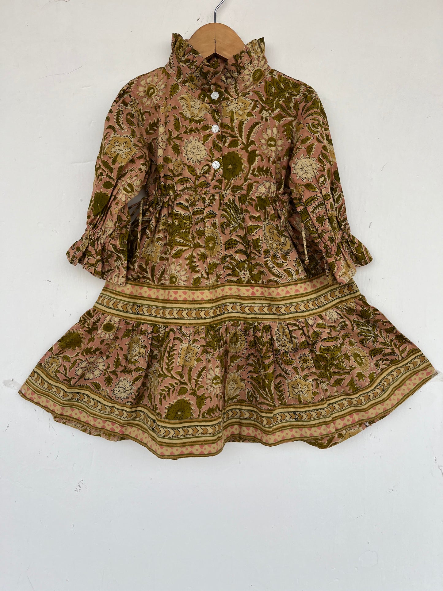 Kids Cotton Summer Dress | Girl Vintage Dress | Toddler Girls Outfit
