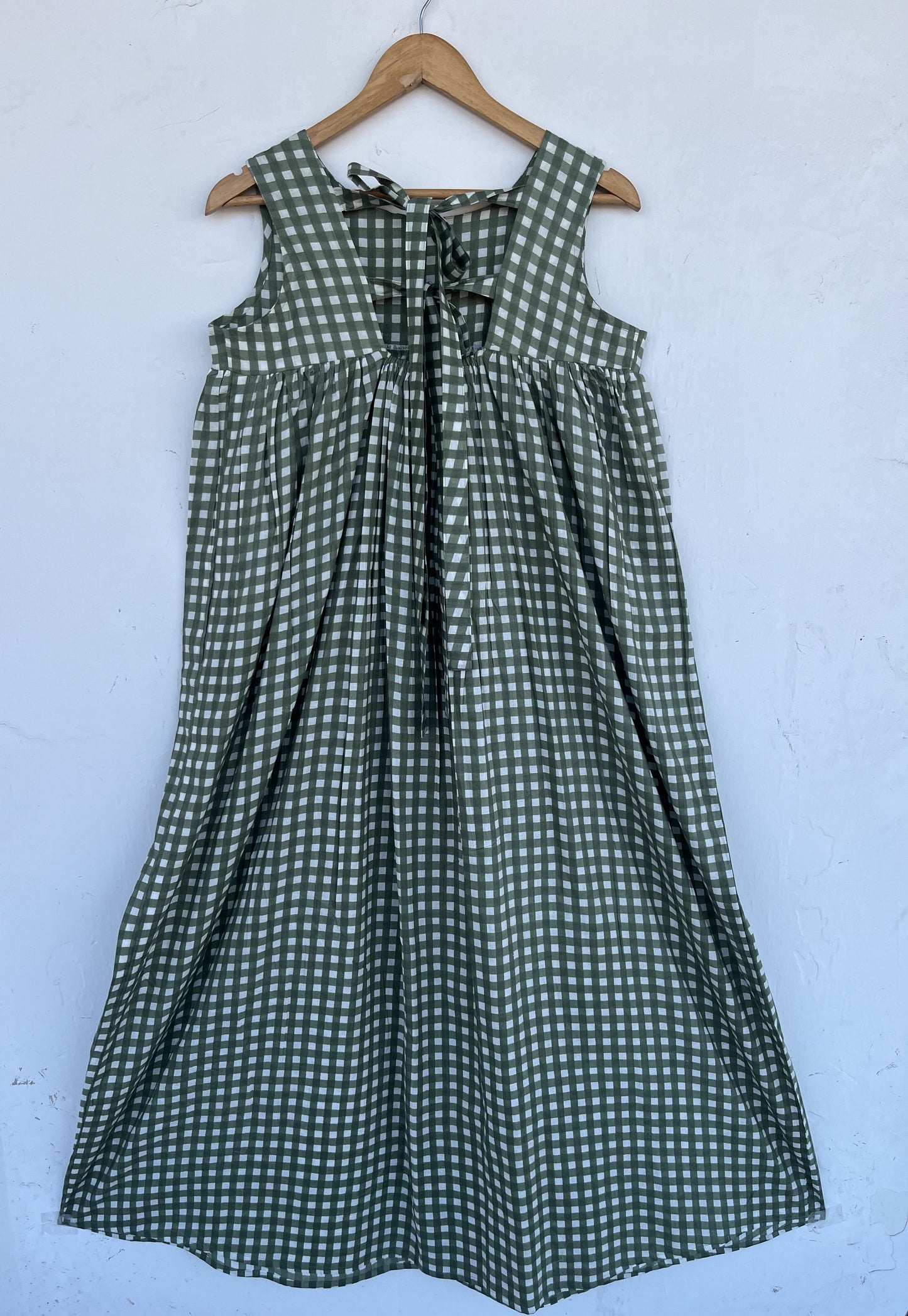 Sleeveless A Line Cotton Dress | Minimalist Summer Wear | Vintage Outfit