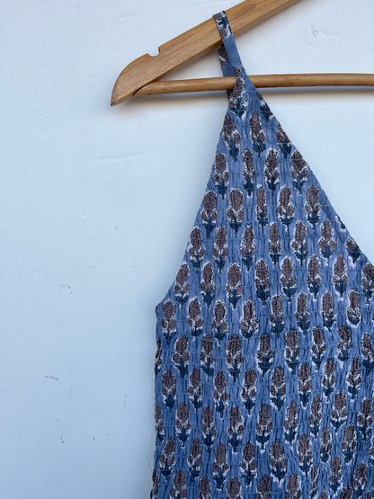 V Neck Sleeveless Summer Maxi | Women Beach Dress | Pure Cotton Vacation Wear