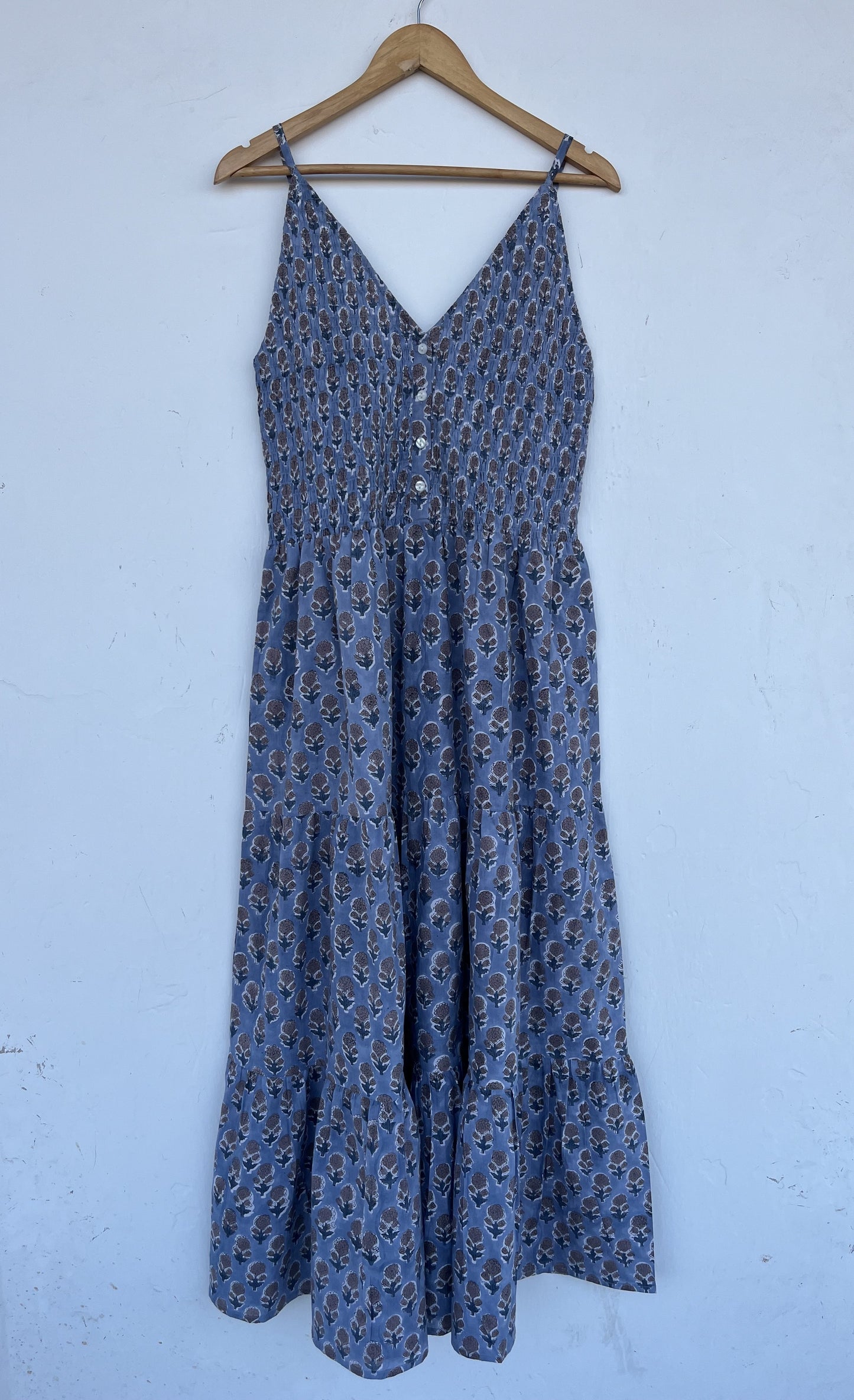 V Neck Sleeveless Summer Maxi | Women Beach Dress | Pure Cotton Vacation Wear