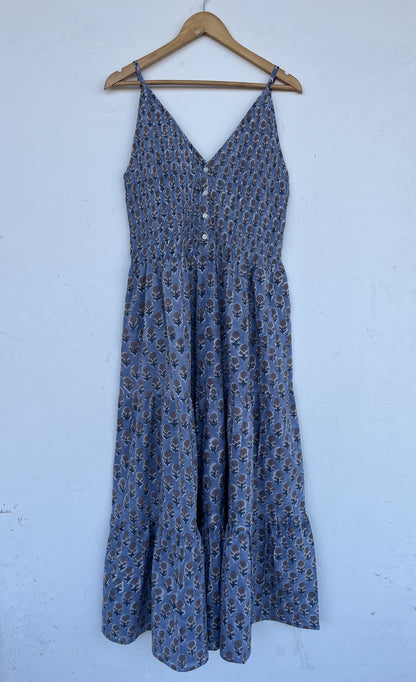 V Neck Sleeveless Summer Maxi | Women Beach Dress | Pure Cotton Vacation Wear