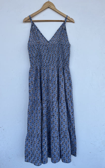 V Neck Sleeveless Summer Maxi | Women Beach Dress | Pure Cotton Vacation Wear