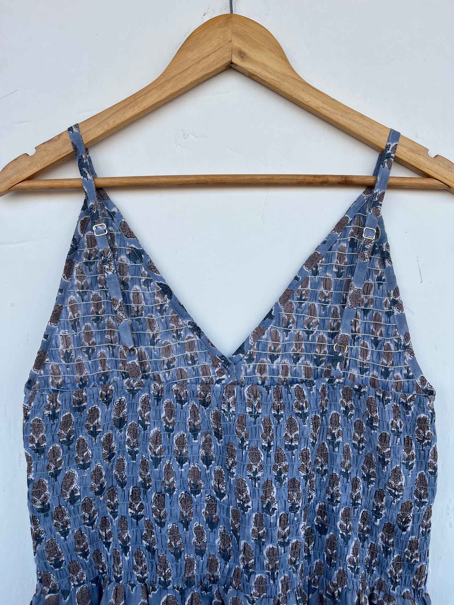 V Neck Sleeveless Summer Maxi | Women Beach Dress | Pure Cotton Vacation Wear