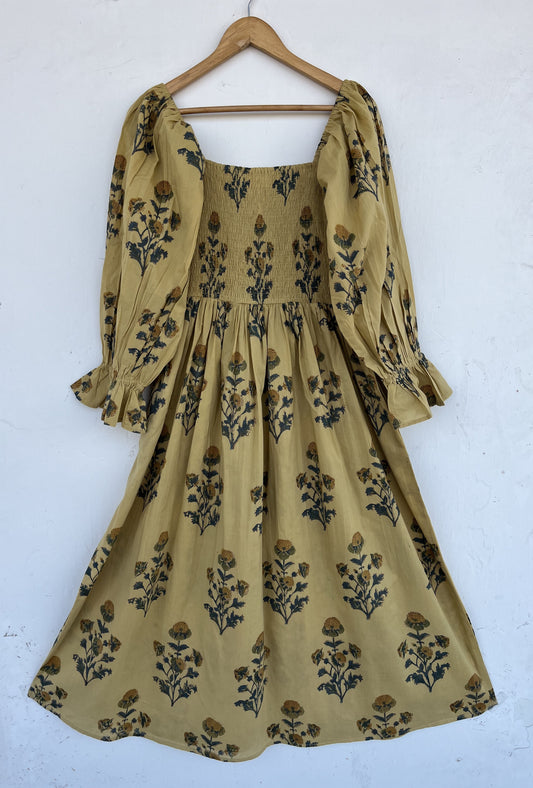 Handmade Floral Maxi Dress | Boho Fall Dress | Romantic Prairie Outfit