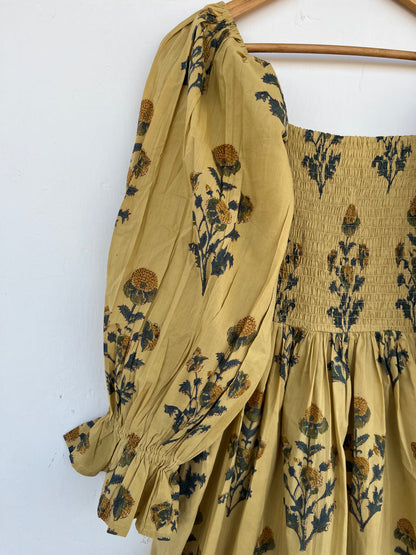 Handmade Floral Maxi Dress | Boho Fall Dress | Romantic Prairie Outfit