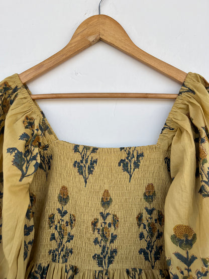 Handmade Floral Maxi Dress | Boho Fall Dress | Romantic Prairie Outfit