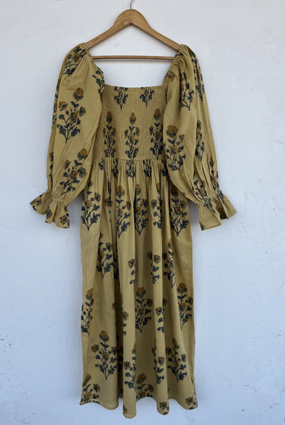 Handmade Floral Maxi Dress | Boho Fall Dress | Romantic Prairie Outfit