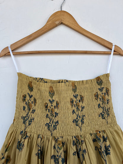 Long Flared Boho Skirt Women | Beach Vacation Wear | Summer Cotton Dress