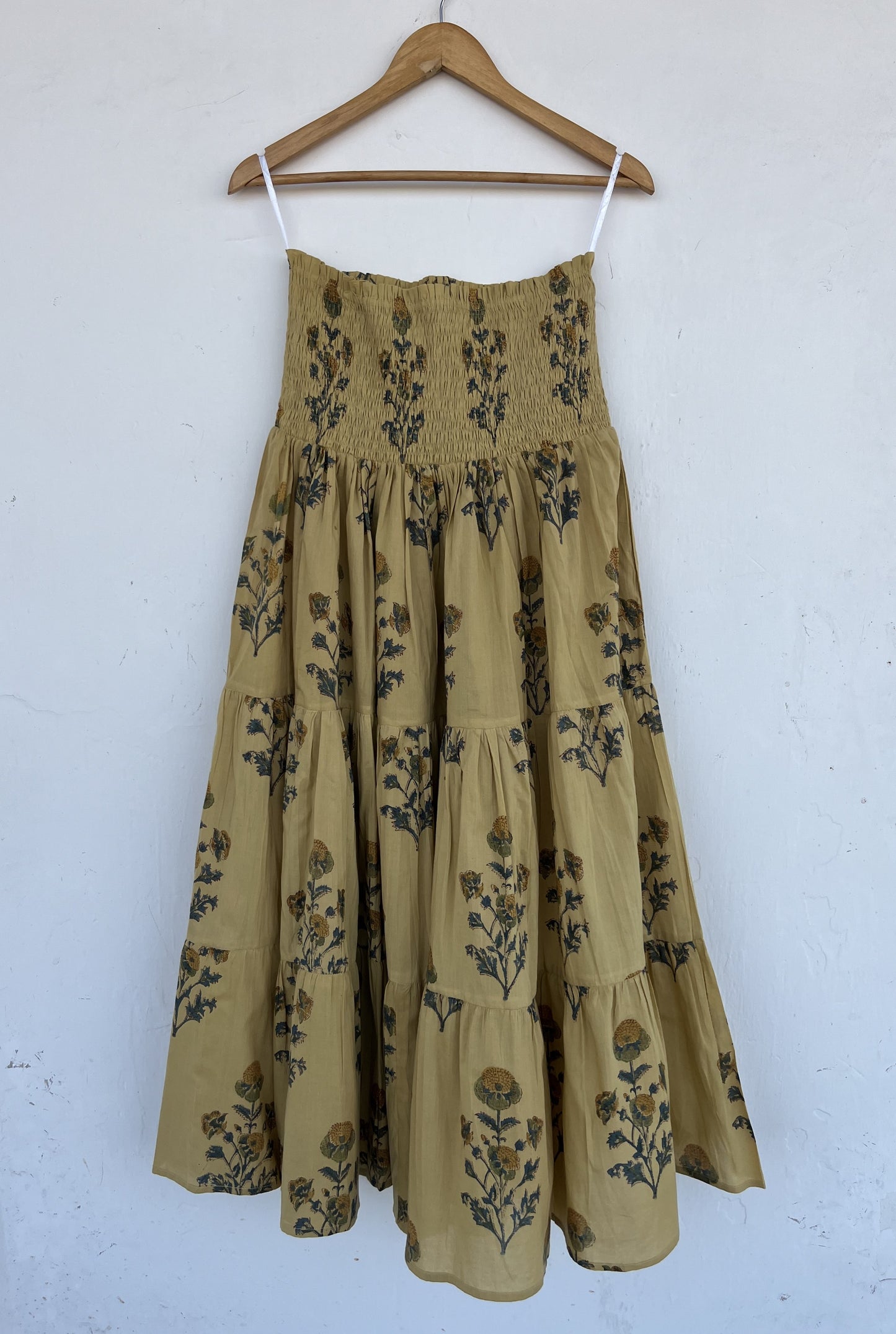 Long Flared Boho Skirt Women | Beach Vacation Wear | Summer Cotton Dress