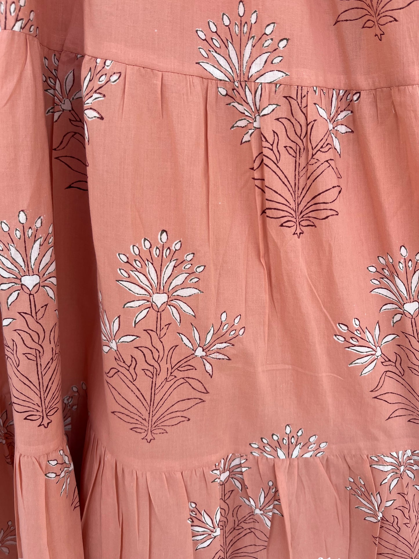 V Neck Flowy Summer Dress | Handmade Cotton Minimalist Maxi | Resort Wear