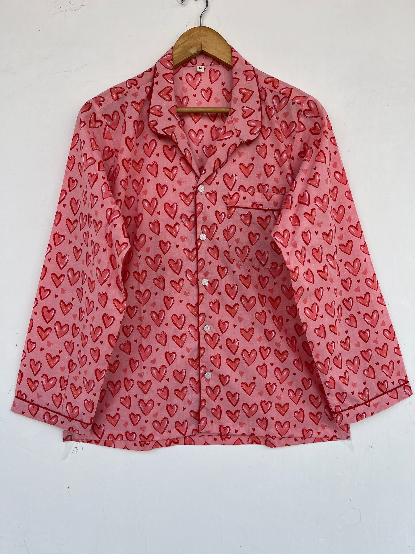 Pink Pajama Set | Cozy Nightwear Women | Cotton Sleepwear | Honeymoon Wear