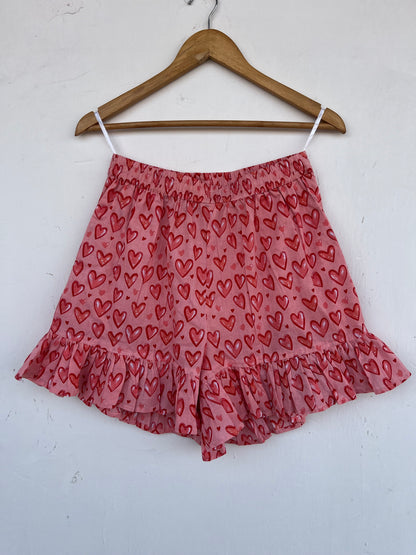 Women Pink Cotton Co ord Set | Comfy Sleepwear | Ladies Nightwear | Honeymoon Dress