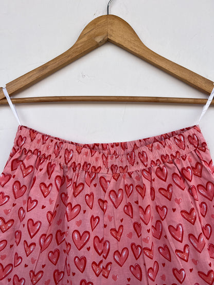 Women Pink Cotton Co ord Set | Comfy Sleepwear | Ladies Nightwear | Honeymoon Dress