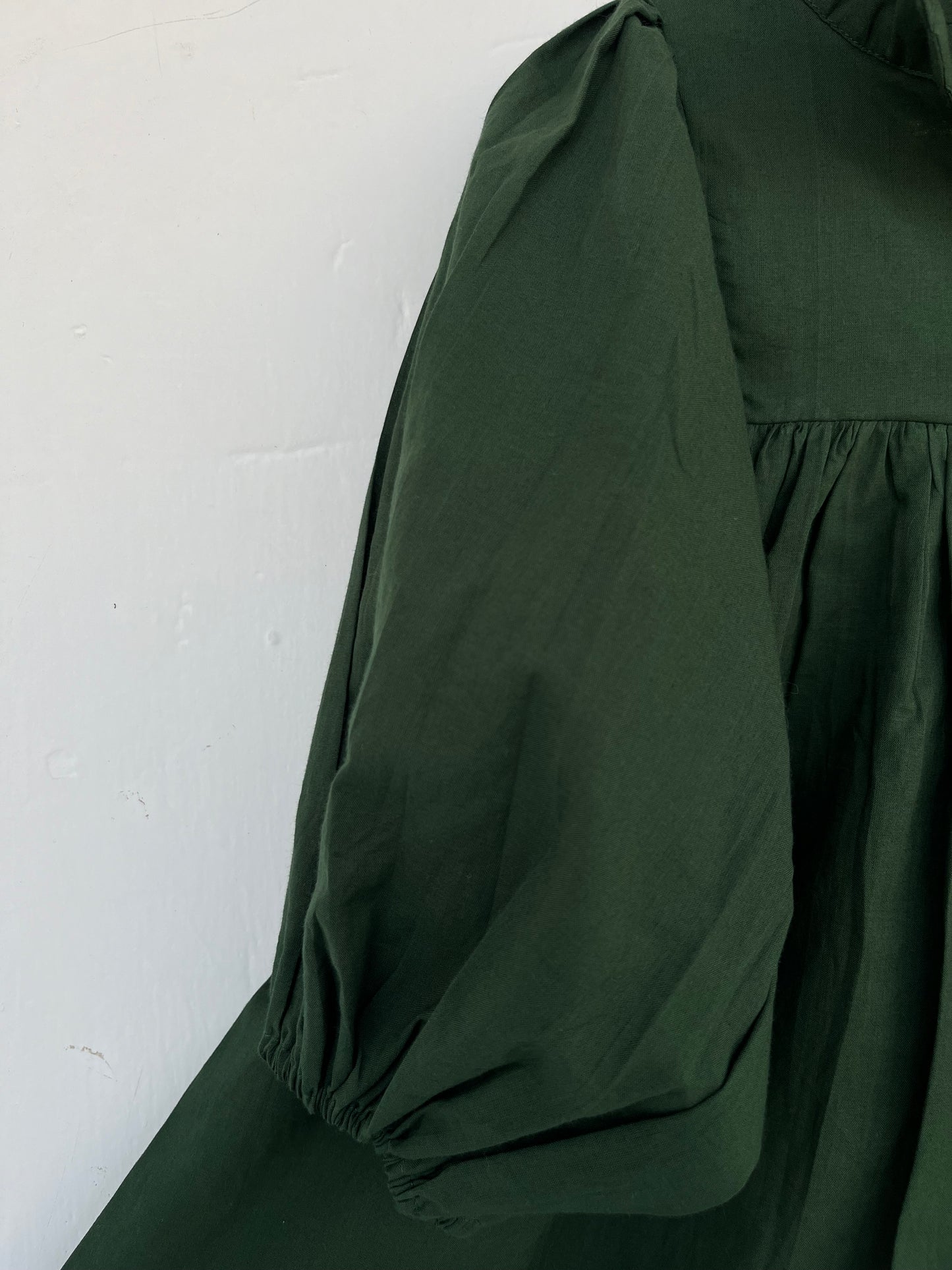 Olive Green Girls Cotton Dress | Minimalist Kids Outfit | Baby Girl Summer Dress