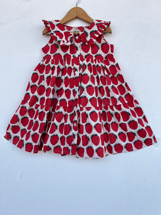 Breathable Cotton Baby Girl Dress | Handmade Kids Summer Dress | Toddler Wear