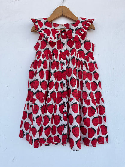 Breathable Cotton Baby Girl Dress | Handmade Kids Summer Dress | Toddler Wear