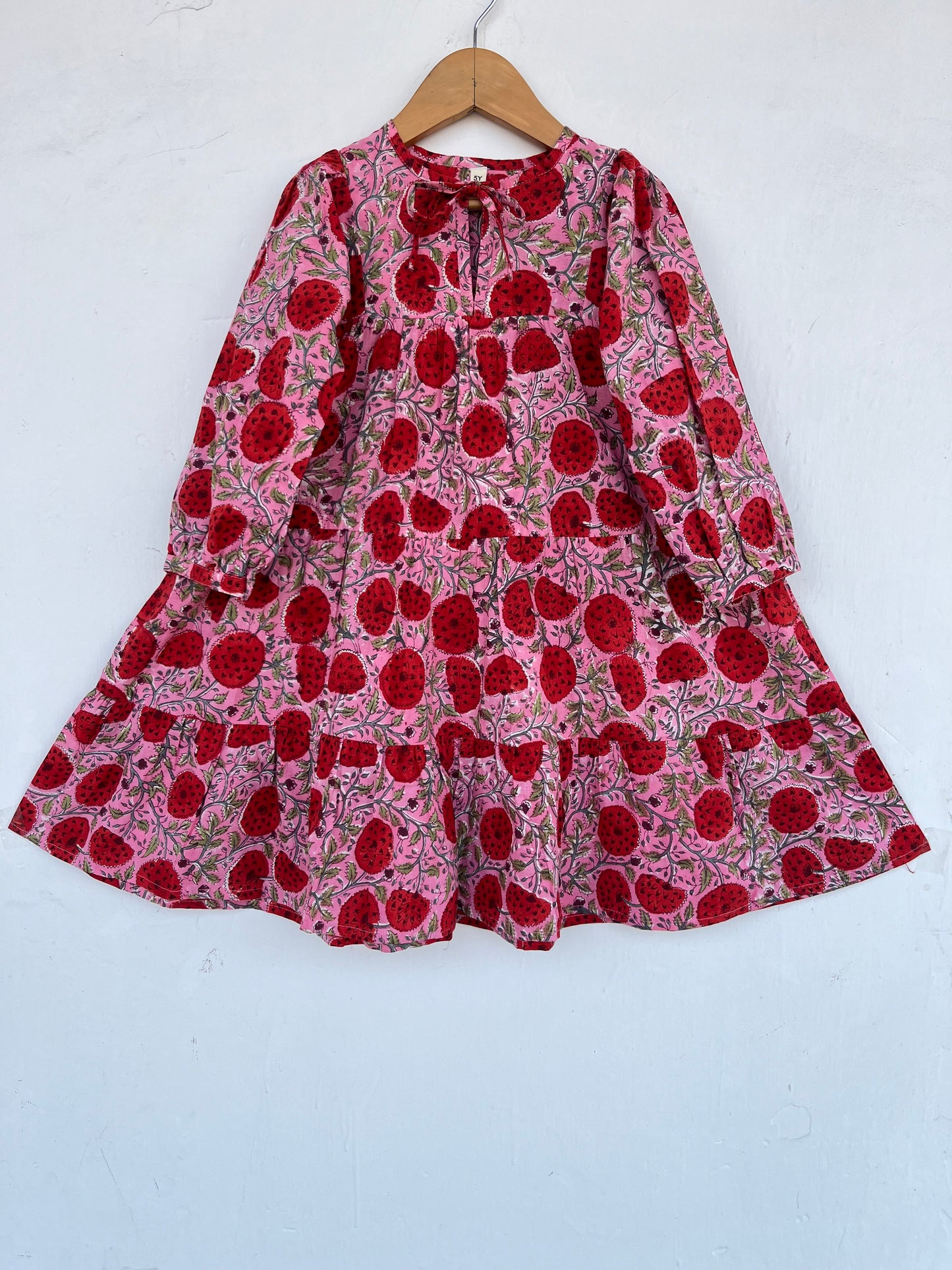 Pure Cotton Kids Summer Dress | Lightweight Girls Picnic Dress | Baby Girl Cute Dress