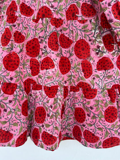 Pure Cotton Kids Summer Dress | Lightweight Girls Picnic Dress | Baby Girl Cute Dress