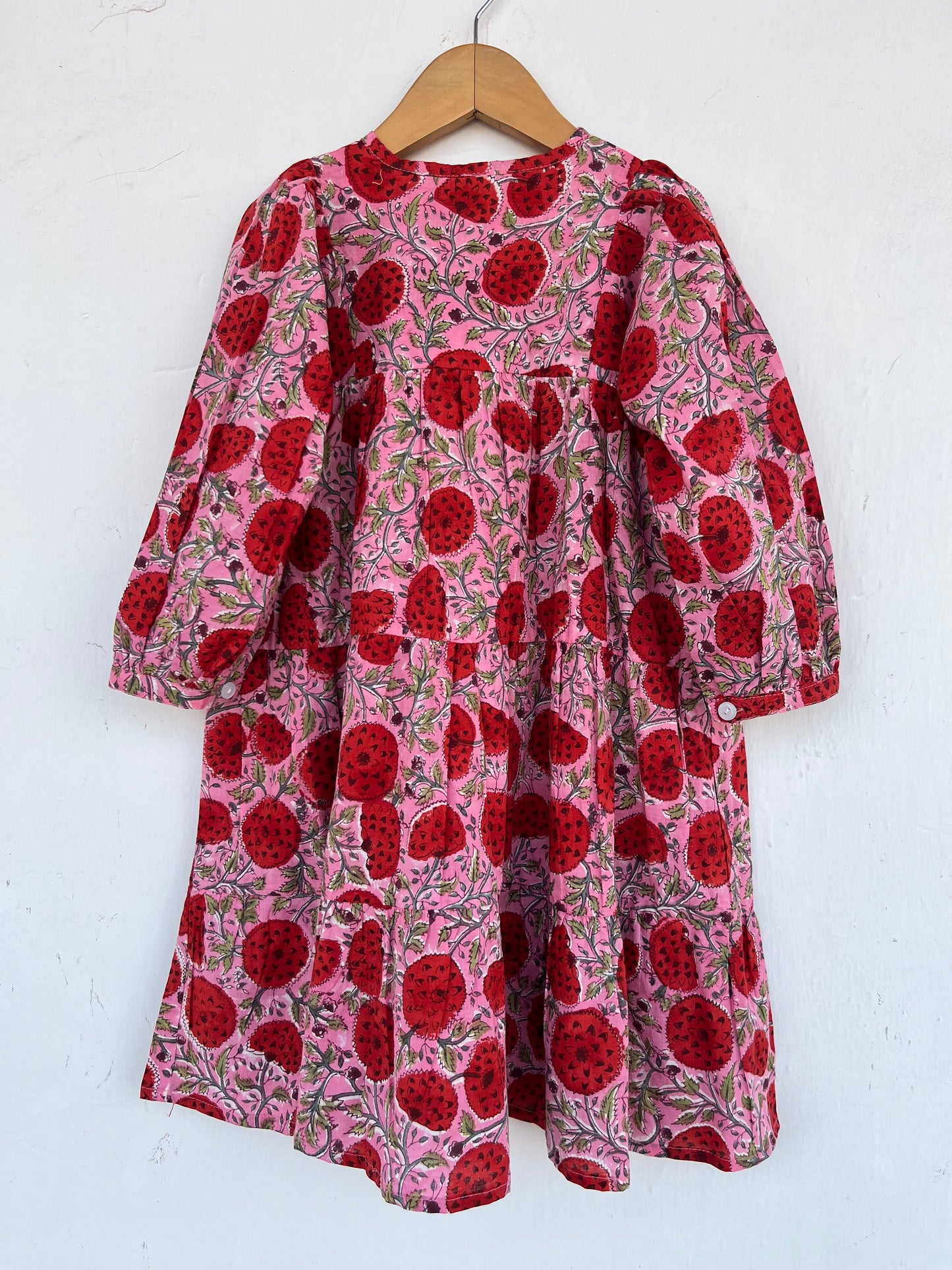 Pure Cotton Kids Summer Dress | Lightweight Girls Picnic Dress | Baby Girl Cute Dress