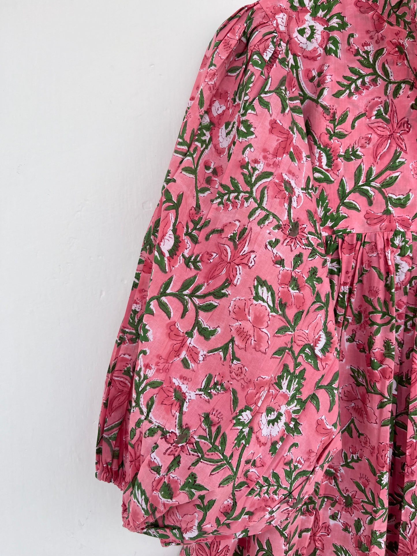 Womens Garden Party Dress | Boho Floral Summer Dress | Cotton Long Maxi
