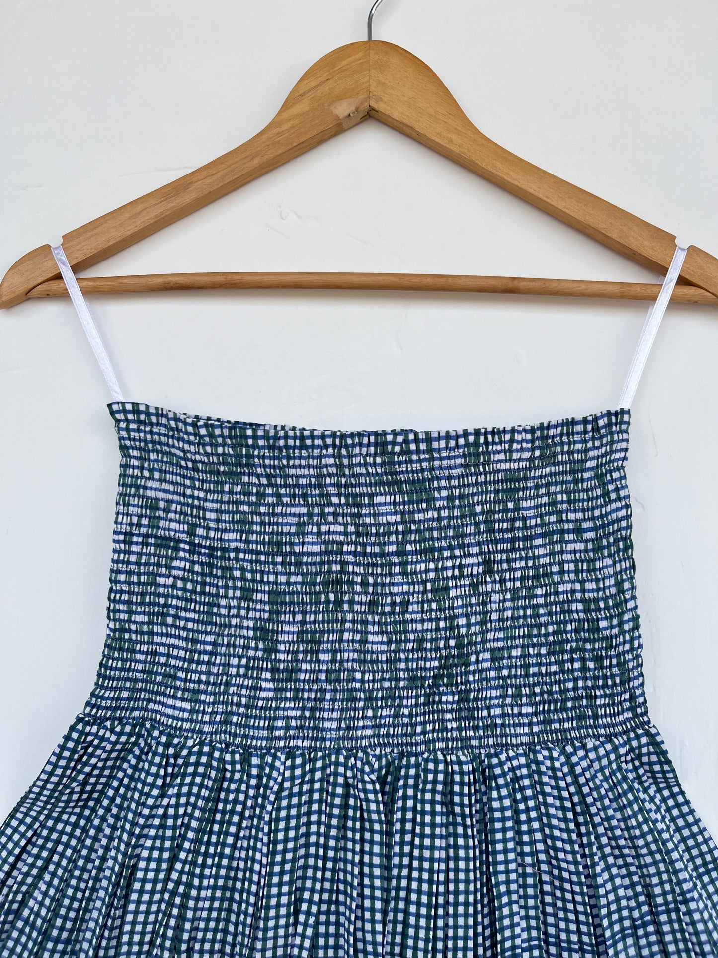 Blue Gingham Smocked Mini Skirt | Plaid Summer Skirt | Women Beachwear
