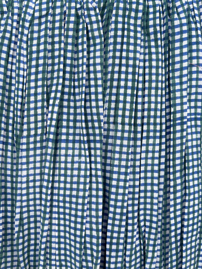 Blue Gingham Smocked Mini Skirt | Plaid Summer Skirt | Women Beachwear