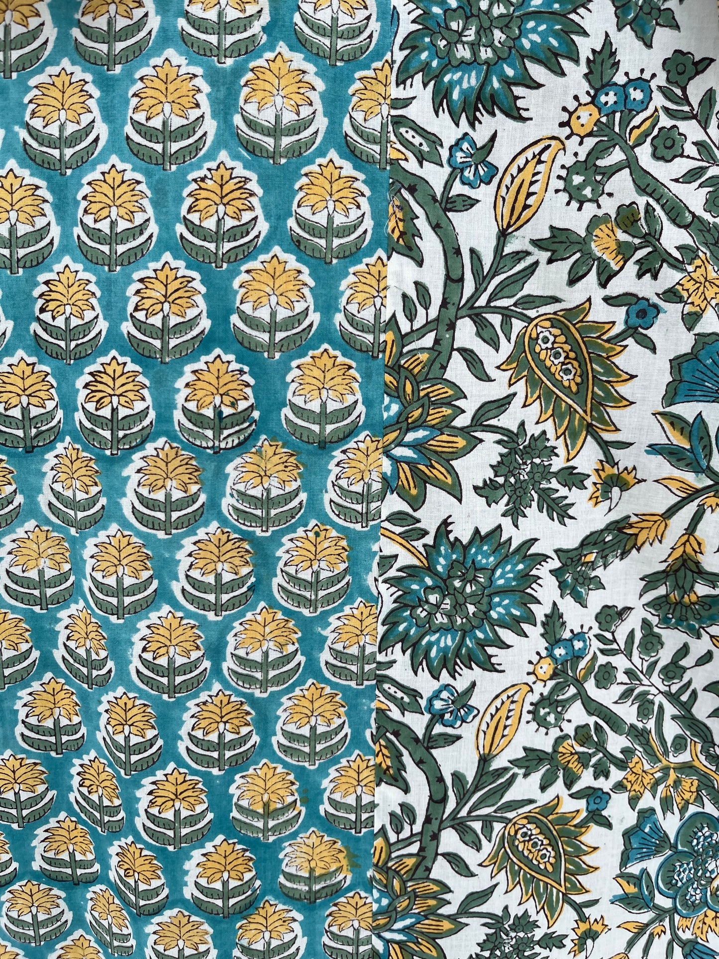 Green Floral Cotton Summer Maxi Dress | Flared Long Dress | Holiday Outfit