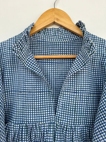 Womens Summer Comfy Blouse | Loose Fit Cotton Tunic | Casual Ladies Top