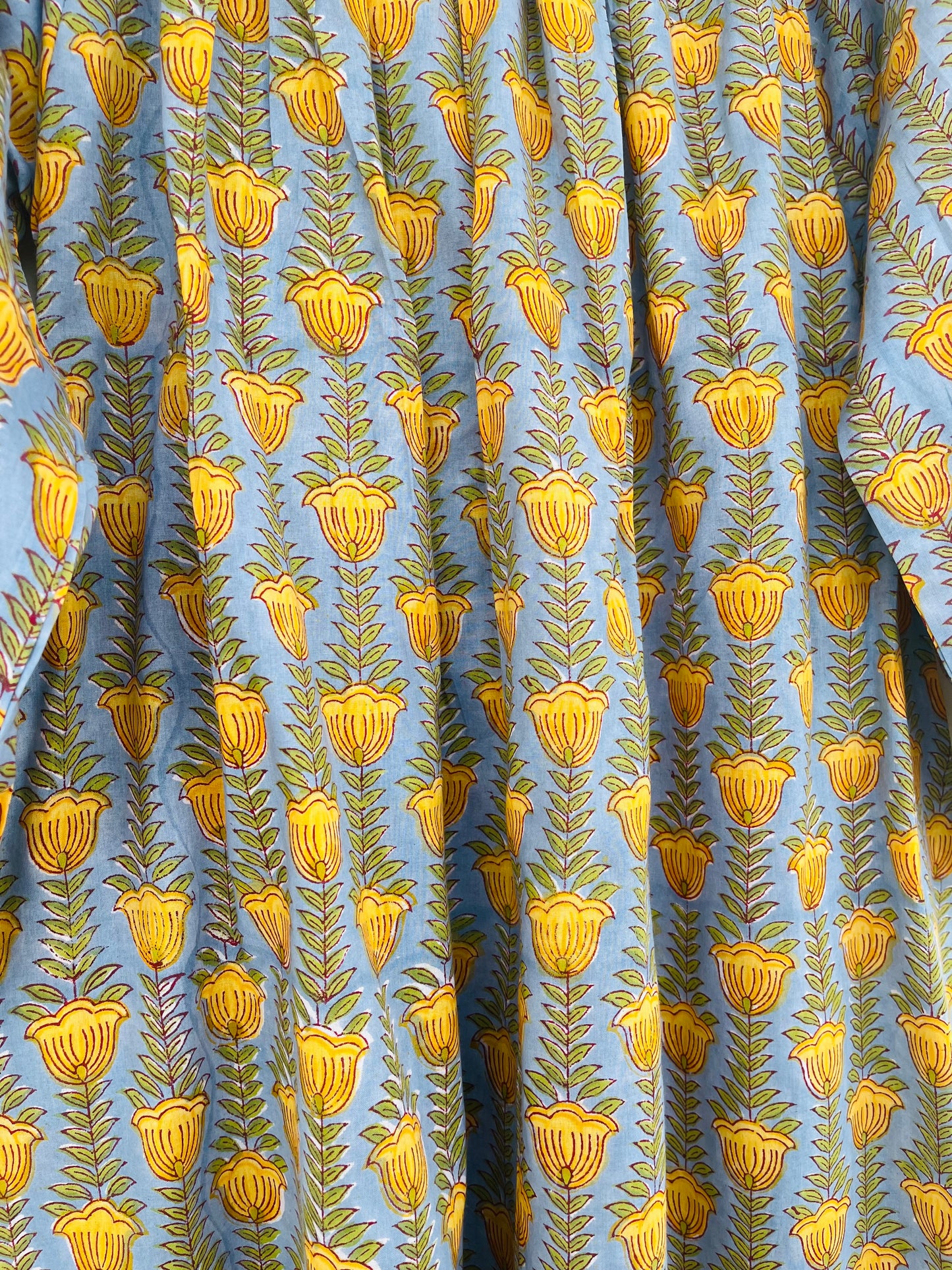 Summer Cotton Long Maxi Dress With Gathers