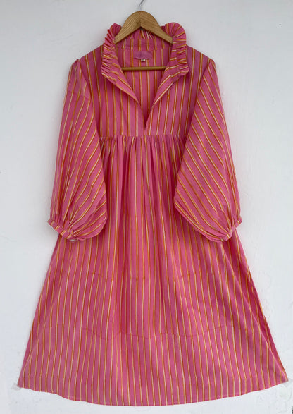 Loose Fit Pure Cotton Vacation Dress | Modest Lightweight Summer Wear