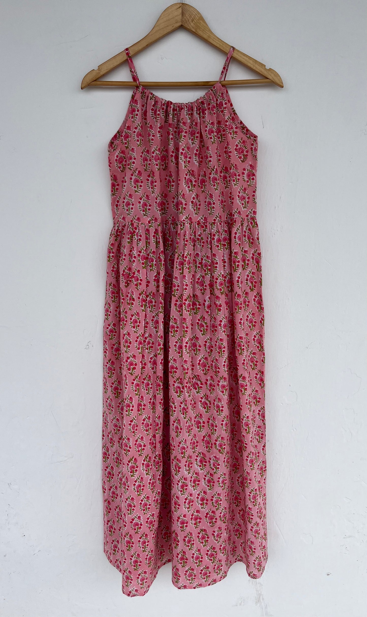 Pink Floral Beach Maxi Dress | Boho Vacation Dress