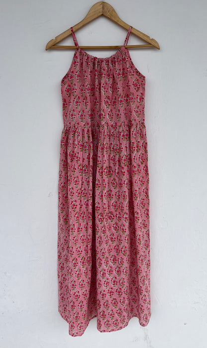 Pink Floral Beach Maxi Dress | Boho Vacation Dress