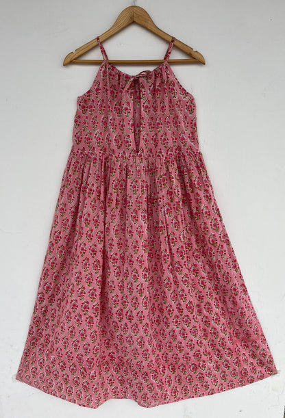 Pink Floral Beach Maxi Dress | Boho Vacation Dress