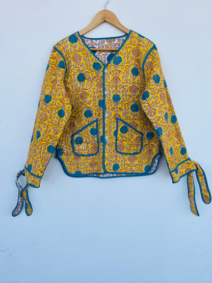 Handmade Cotton Coat | Ethical Fashion Quilted Jacket | Boho Jacket Women