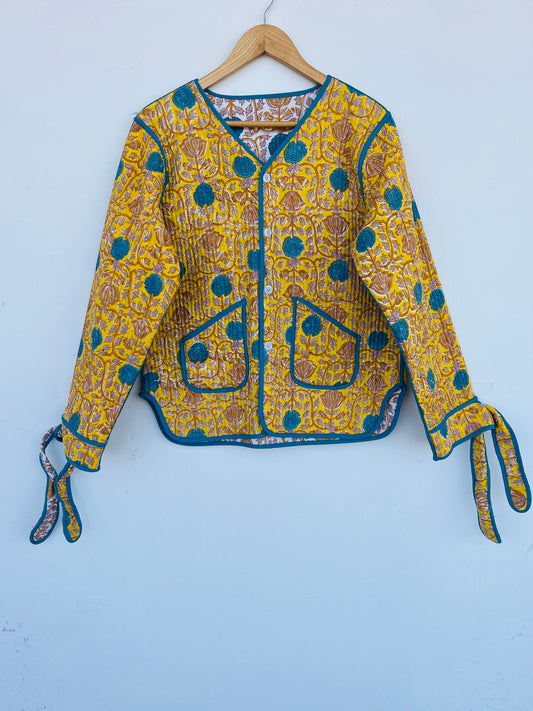 Handmade Cotton Coat | Ethical Fashion Quilted Jacket | Boho Jacket Women