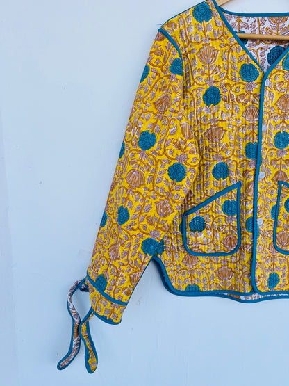 Handmade Cotton Coat | Ethical Fashion Quilted Jacket | Boho Jacket Women