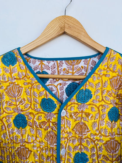 Handmade Cotton Coat | Ethical Fashion Quilted Jacket | Boho Jacket Women